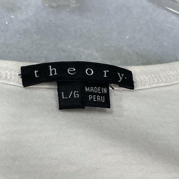 THEORY Beautiful White Ruched Shirt - Picture 8 of 9